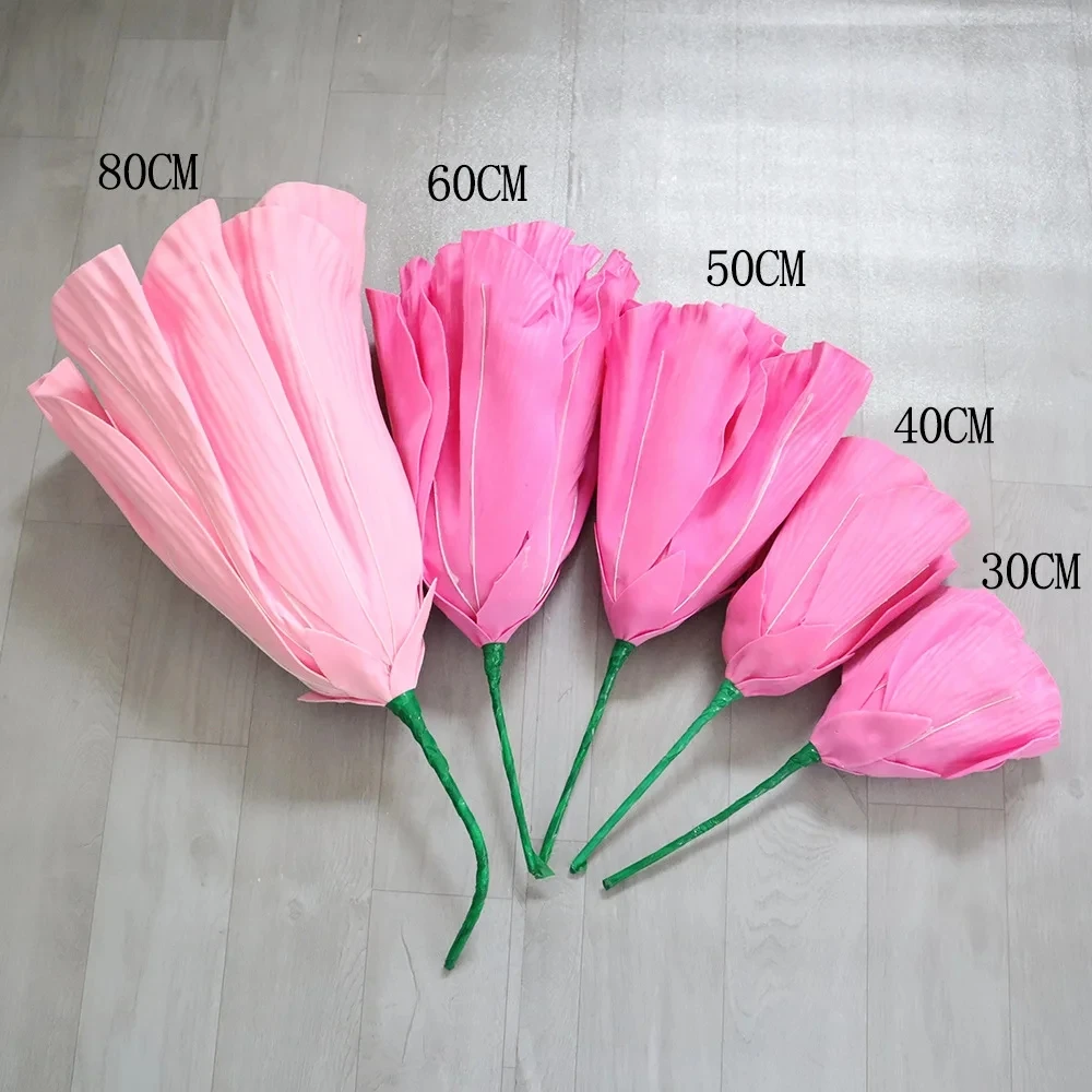 

30cm 40cm Simulation Window Flower PE Rose Foam Flower Large Scene Flower Wedding Road Guide Window Background Decoration Flower