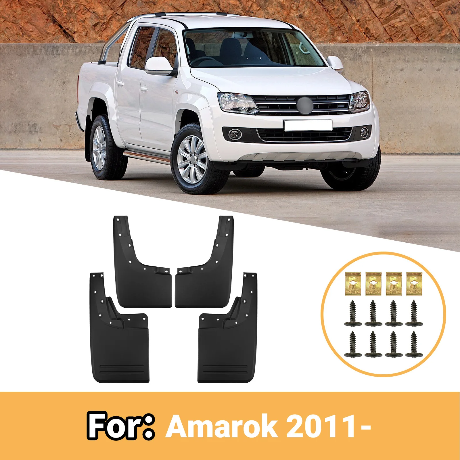 For Volkswagen Amarok 2011-2026 Custom Mud Flaps Splash Guards Wheel Fender Mud Guards Car Exterior Accessories