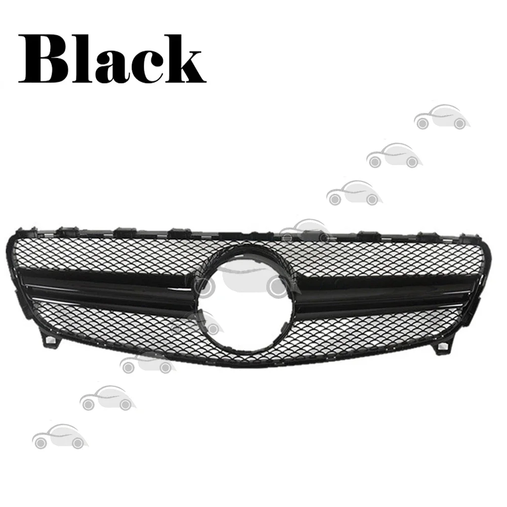 Front Bumper Racing Grill Billet Grille Cover For Mercedes-Benz W176 A-Class 2016-2018 AMG Style