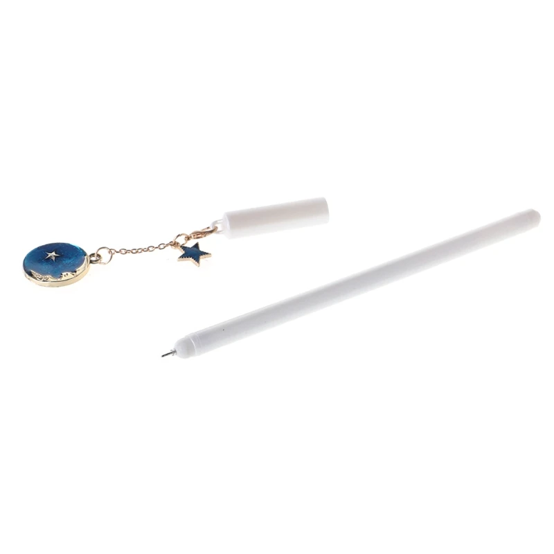 Blue Starry for Sky Star Moon Pendant Gel Pen School Office Stationery Su