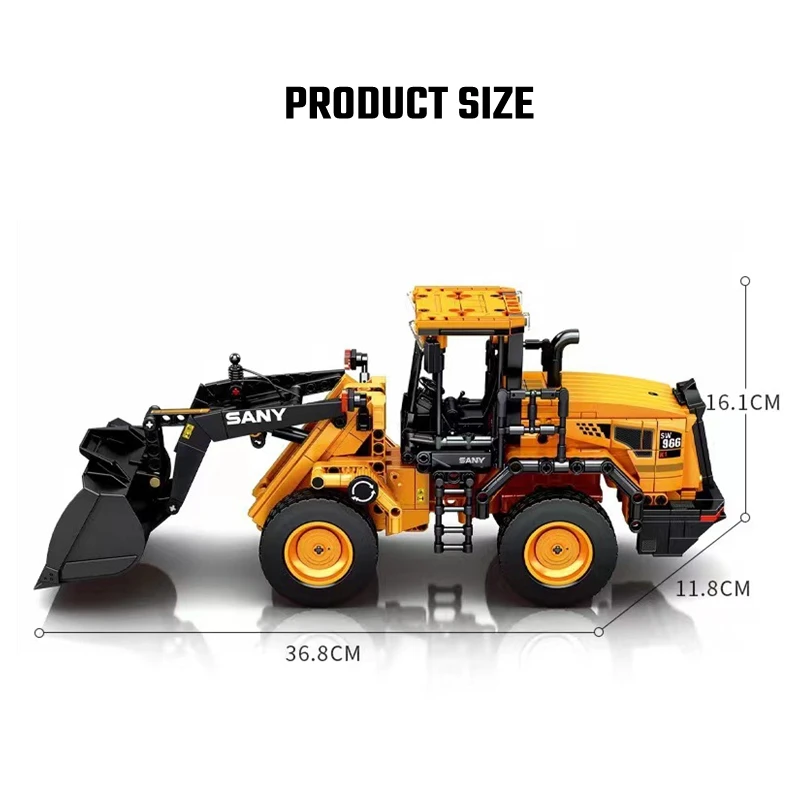 SEMBO City Construction Engineering Vehicle Model Building Blocks MOC Wheel Loader Technical Truck Bricks Kids Toys Boys Gifts