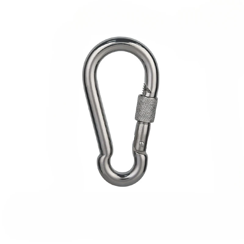 Stainless Steel Lock Outdoor Climbing Mountaineering Quick Hanging Safe Multifunctional Connection