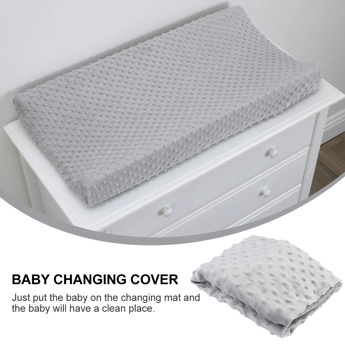 

1Pcs Baby Changing Pad Cover Polyester Reusable Washable Breathable Diaper Change Mat Easy Fit for Nursery Massage Table