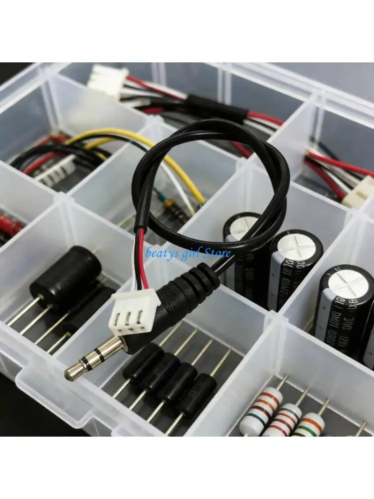 

C7AB Durability PVC 3.5mm To XH2.54 Auditory Extension Cord For Home Theater & Car Auditory cord 30cm