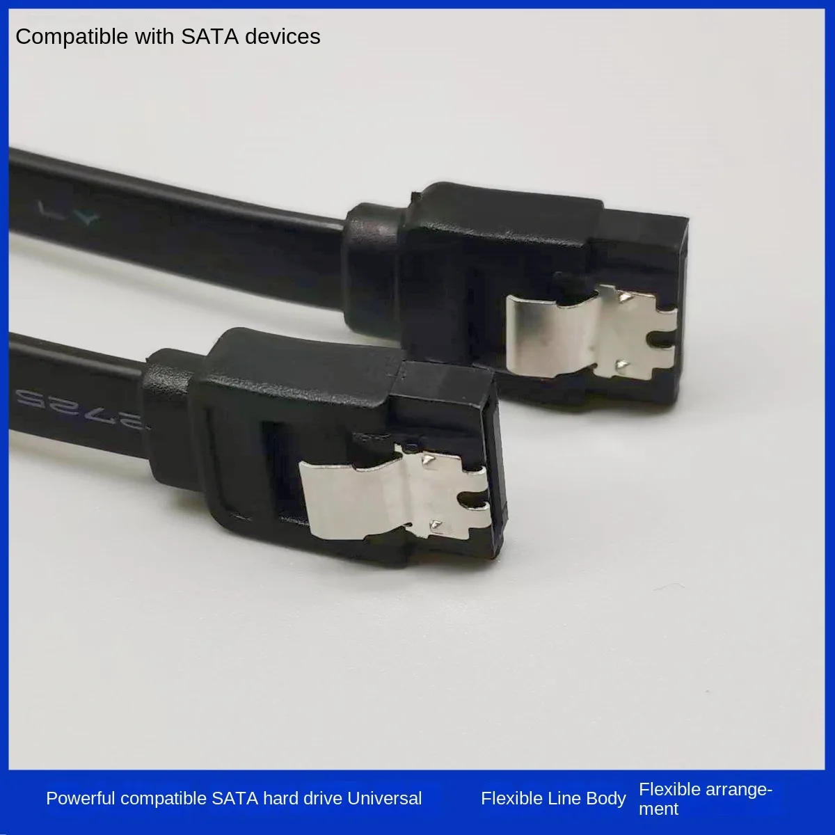 SATA III Cable 6.0 Gbps Sata 3 Sata III cable with Locking Latch Angle Sata 3.0 cable for SSD 2.5\