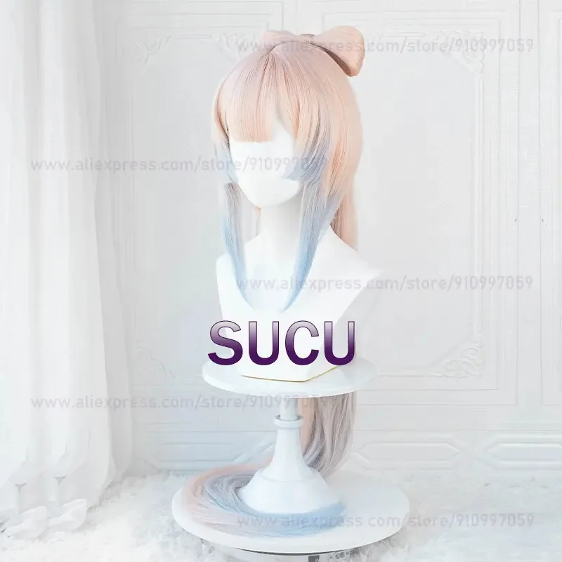 Gioco Genshin Impact Kokomi Parrucca Cosplay Anime120cm Parrucche lunghe sfumate di colore misto Capelli sintetici resistenti al calore