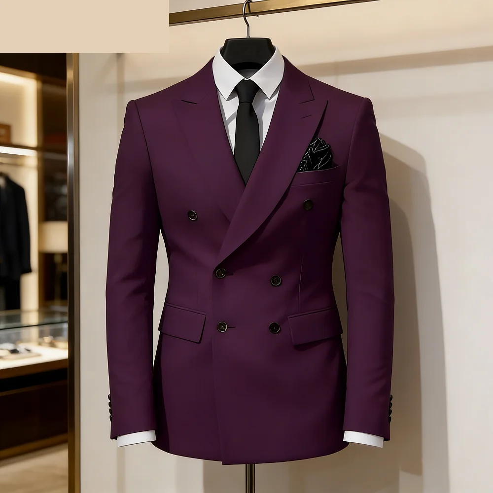 

Men's Casual Business Suit Set Italian Style Two-Piece Chinese-Made Formal Wear for Professional Occasions