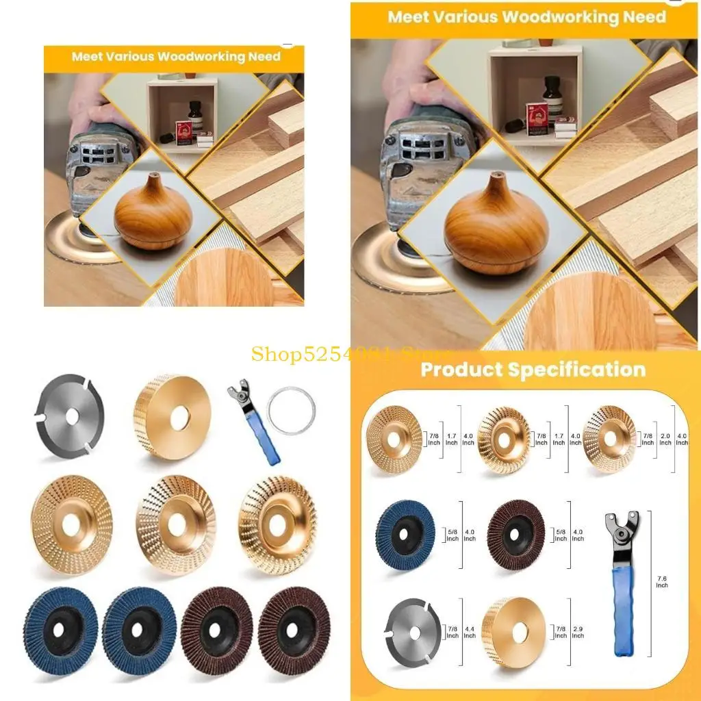 

AXYC Comprehensive Shaping Wheel Sculpting&Grinding Disc Set For Angled Grinders
