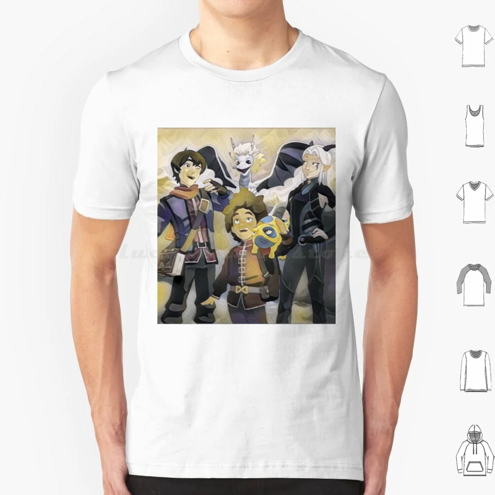 Rayla , Ezran , Zym , Bait , Callum-The Dragon Prince T Shirt Men Women Kids 6xl Rayla Zym Callum Bait Ezran Dragon Prince The