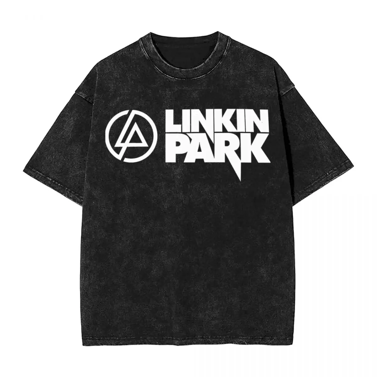 Washed T Shirts Linkinparks Rock Vintage T-Shirts Oversize Nu-Metal Streetwear Short Sleeve Summer Tops Tees for Men Women