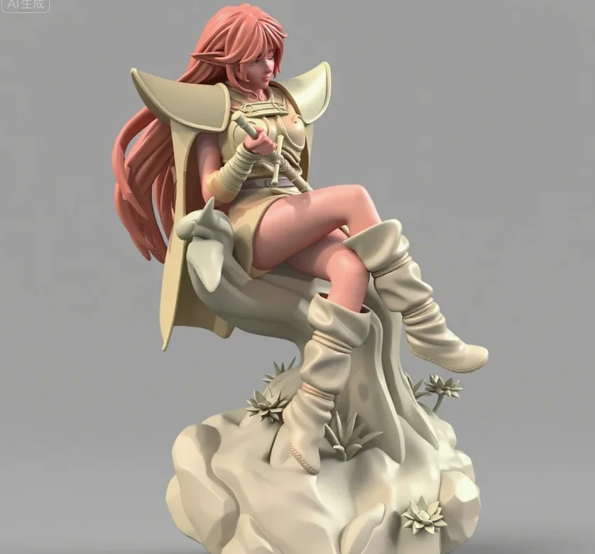 

The height of man 50mm 75mm 90mm Resin Model Beauty Fairy Elf Colorless Self Assembly TD-7340/3D