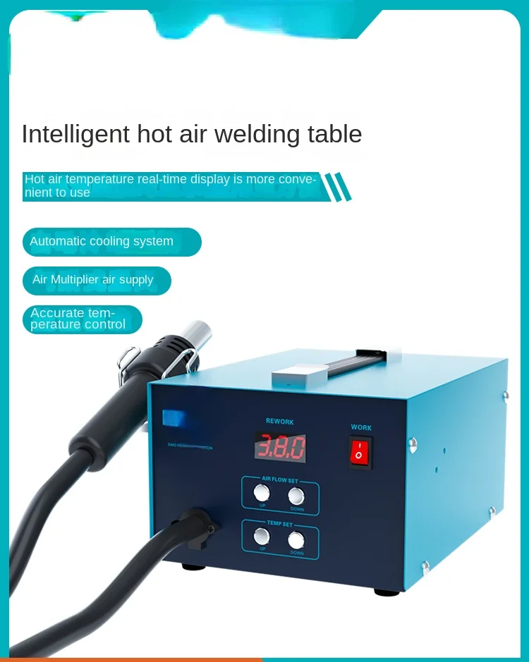 Bk850d Intelligent Hot Air Desoldering Station Digital Display Heat Gun Soldering Station Constant Temperature Air Outlet