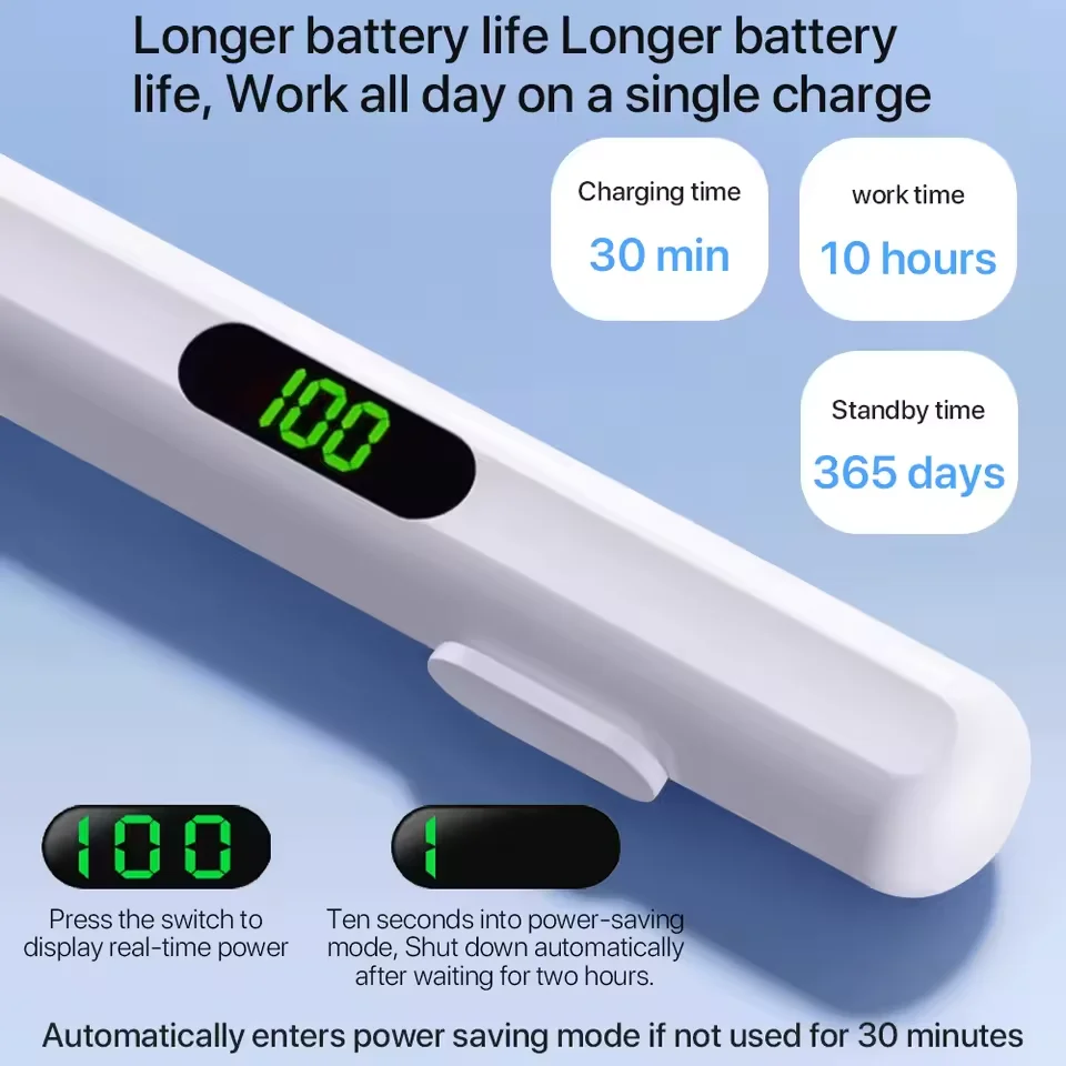 ل أبل قلم رصاص 2 1 النخيل رفض عرض الطاقة ملحقات iPad iPad 2022 2021 2020 2019 2018 Pro 11 12.9 قلم ستايلس صغير هوائي #4