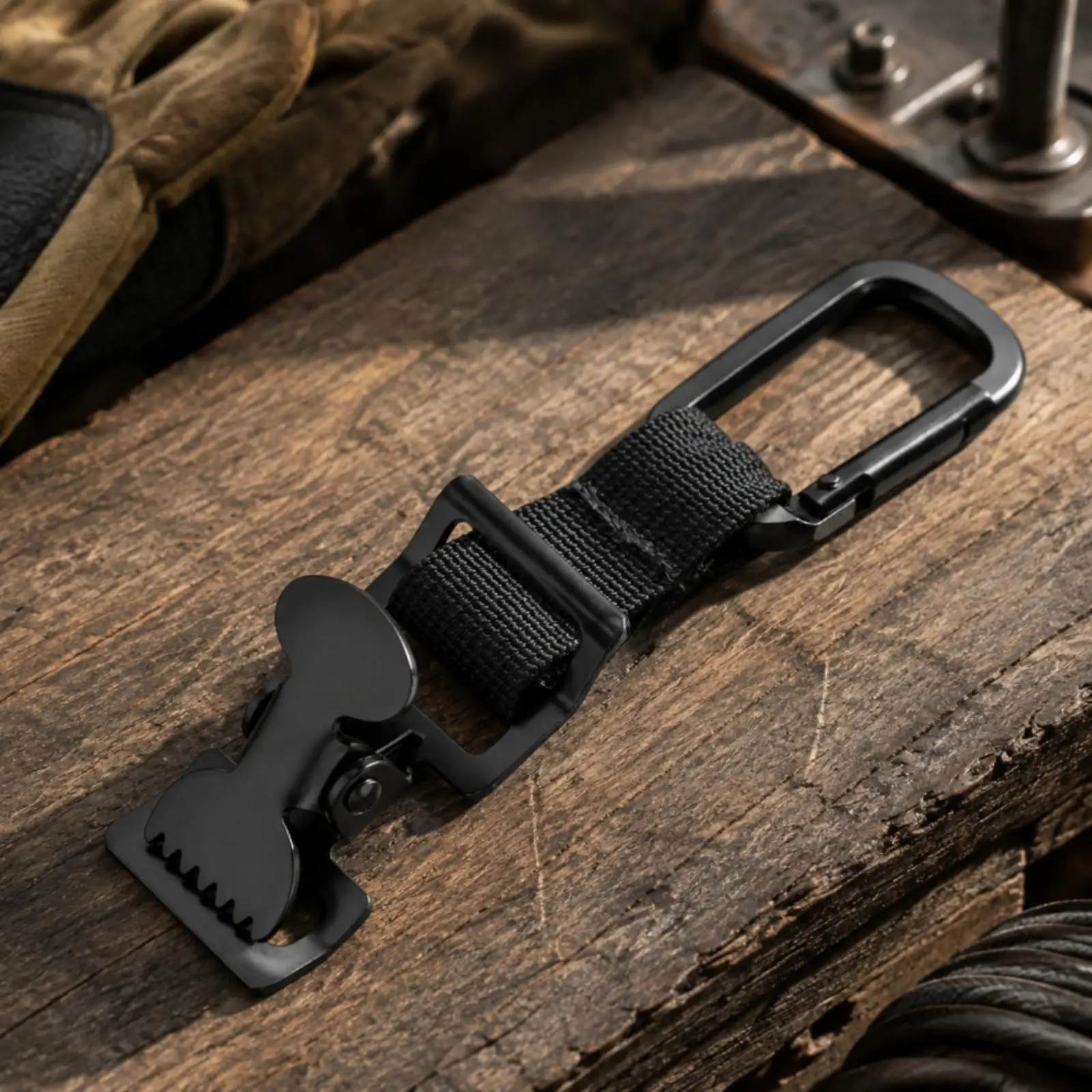 Nylon Material Glove Holder Strap Reliable Glove Holder with Carabiner Quick Grip Gear Clip for Utility Workers, Outdoor Crews,
