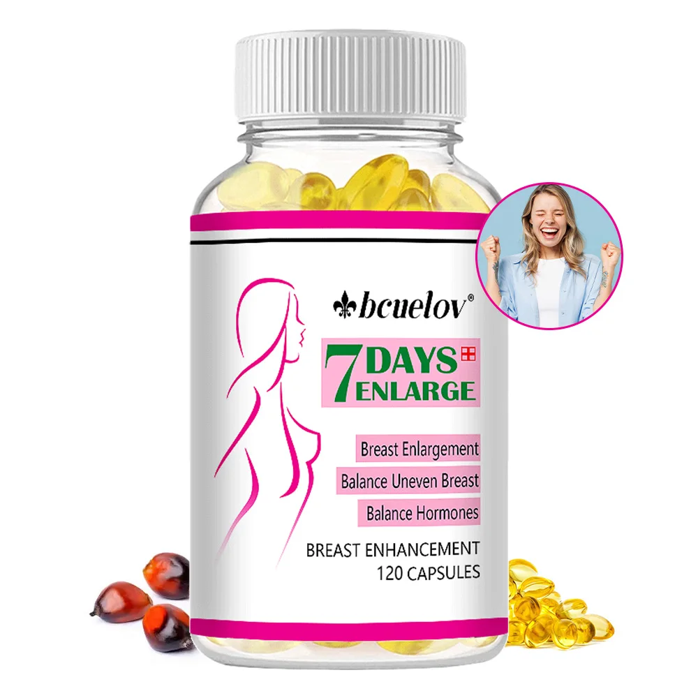 Cápsulas de Pueraria Mirifica, Soporte para el Busto Femenino para Mayor Firmeza, Redondez y Elasticidad, Mejora la Confianza y el Cuidado en la Menopausia