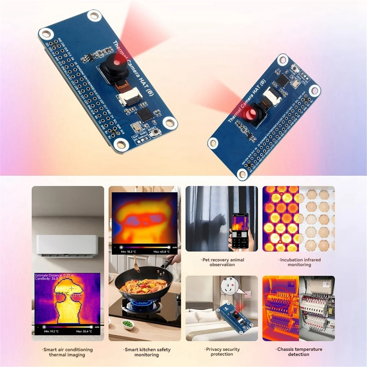 Caméra thermique HAT(B) Module de caméra 90 °   Champ d'angle de vision