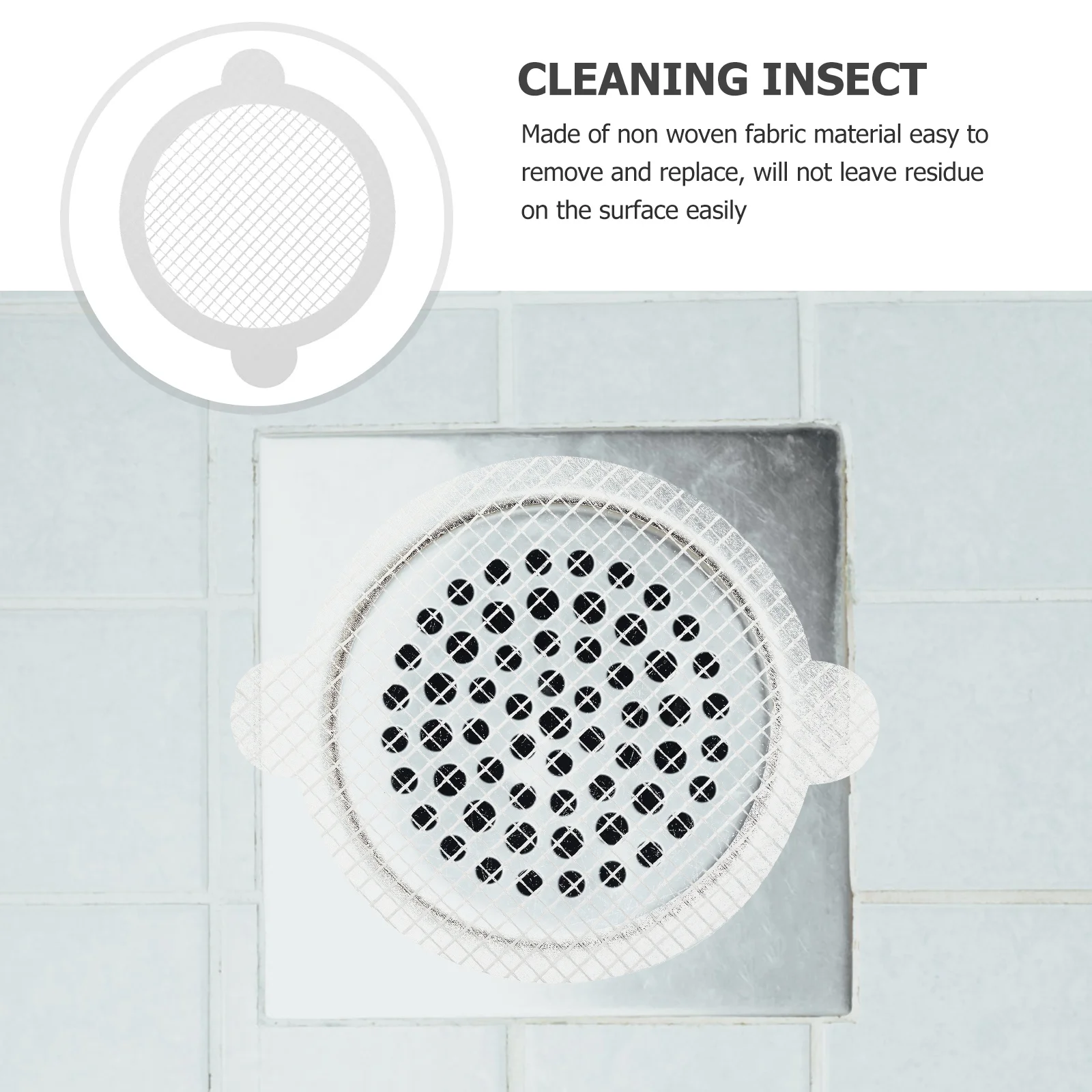 

30Pcs Drain Filter Sticker for Floor Disposal Hair Catcher Anti-Clog Protection Suitable Bathroom Shower Laundry Tub