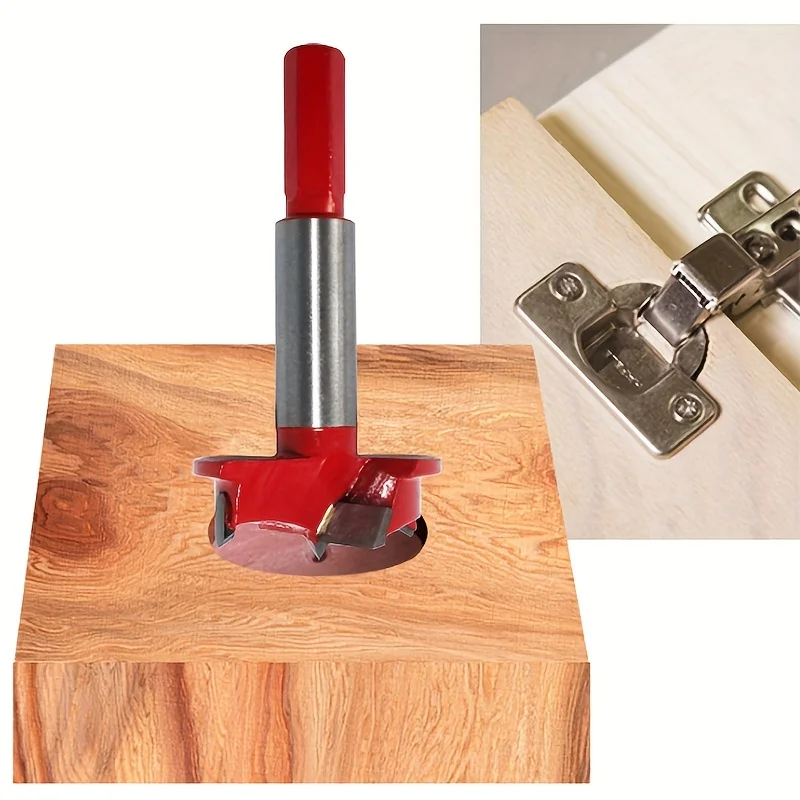 

1 Pc，35mm Hinge Specialized Woodworking Hole Opener - Hardwood Flat Wing Drill Bit for Hinge Alignment and Boring
