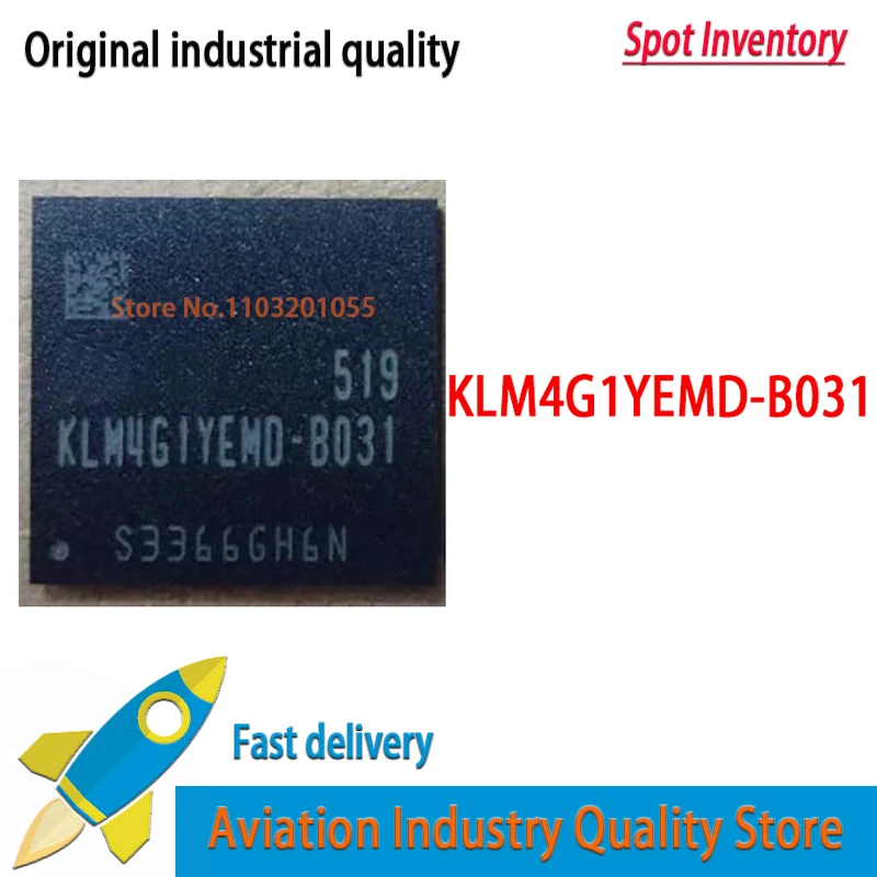 1-10piece 100% New Original KLM4G1YEMD-B031 BGA EMMC KLM4G1YEMD-B031