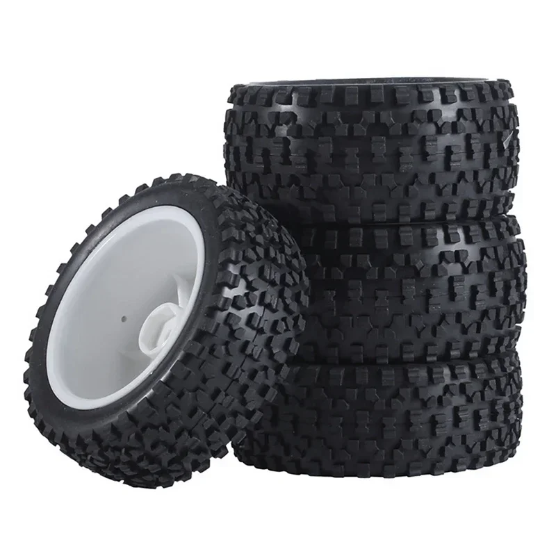 4개 85mm 타이어 휠 타이어 Wltoys 144001 124019 104001 RC 자동차 업그레이드 부품 1/10 1/12 1/14 스케일 오프로드 버기용