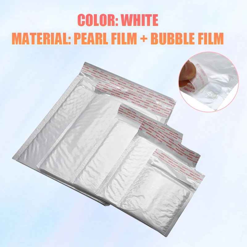 30 or 50PCS White Foam Envelope Bags Self Seal Padded Shipping Bubble Envelopes With Bubble Wrap Mailing Bag Paper Envelopes