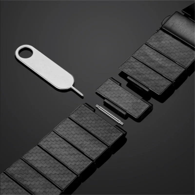 20MM Carbon Fiber Pattern Band For Samsung Galaxy Watch 7/6/5/4 40 44mm Watch 4Classic 46mm Bracelet for 6Classic 43 47mm Strap