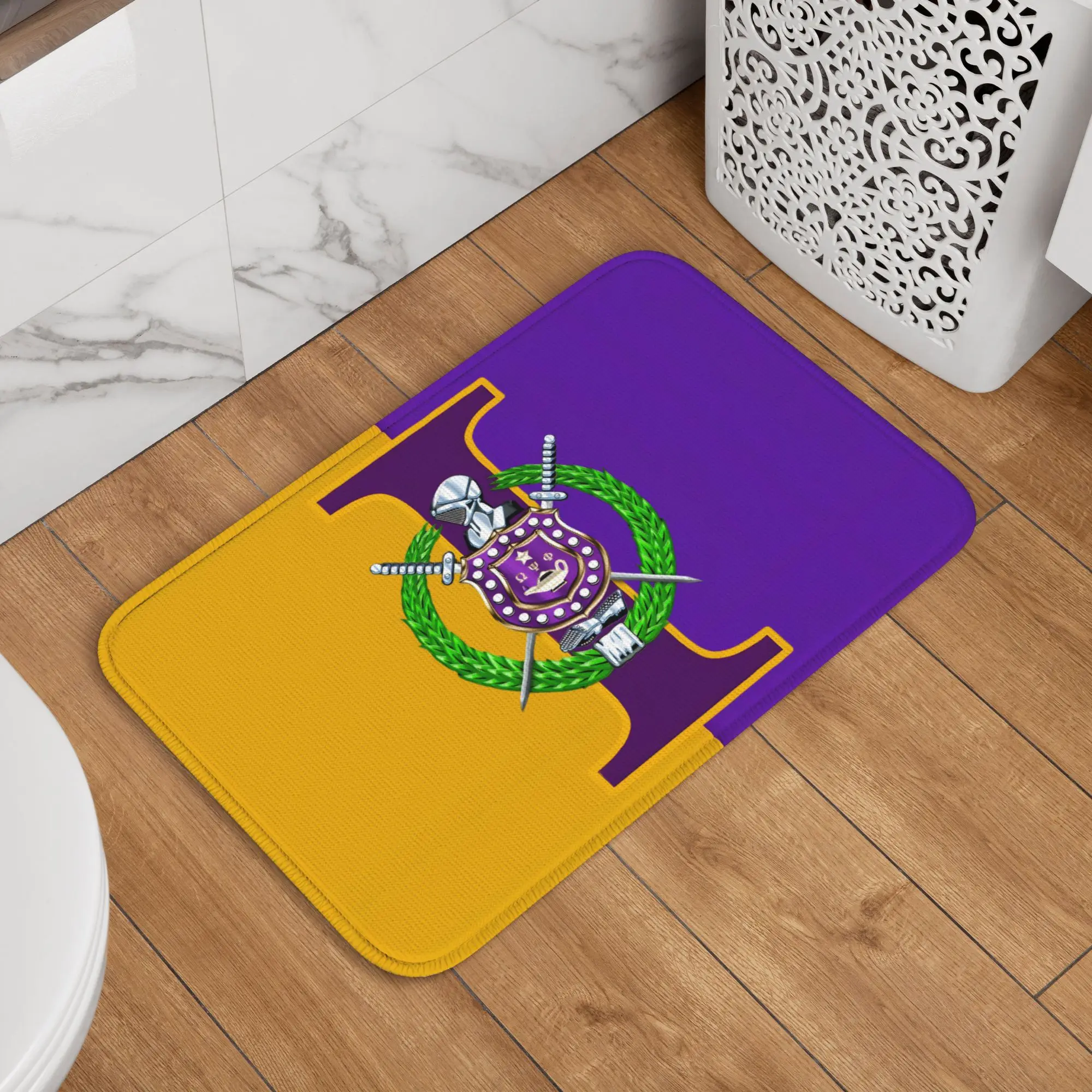 Коврик для двери Custom African American Omegas Psi Phi Fraternity Inc, противоскользящий коврик для кухни, ванной комнаты, сада, 40*60 см