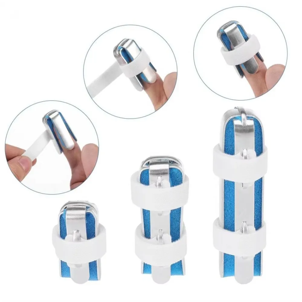 Finger Brace Support Posture Corrector 3 Sizes Aluminium Finger Hand Splint Recovery Injury Pain Bending Deformation Correction