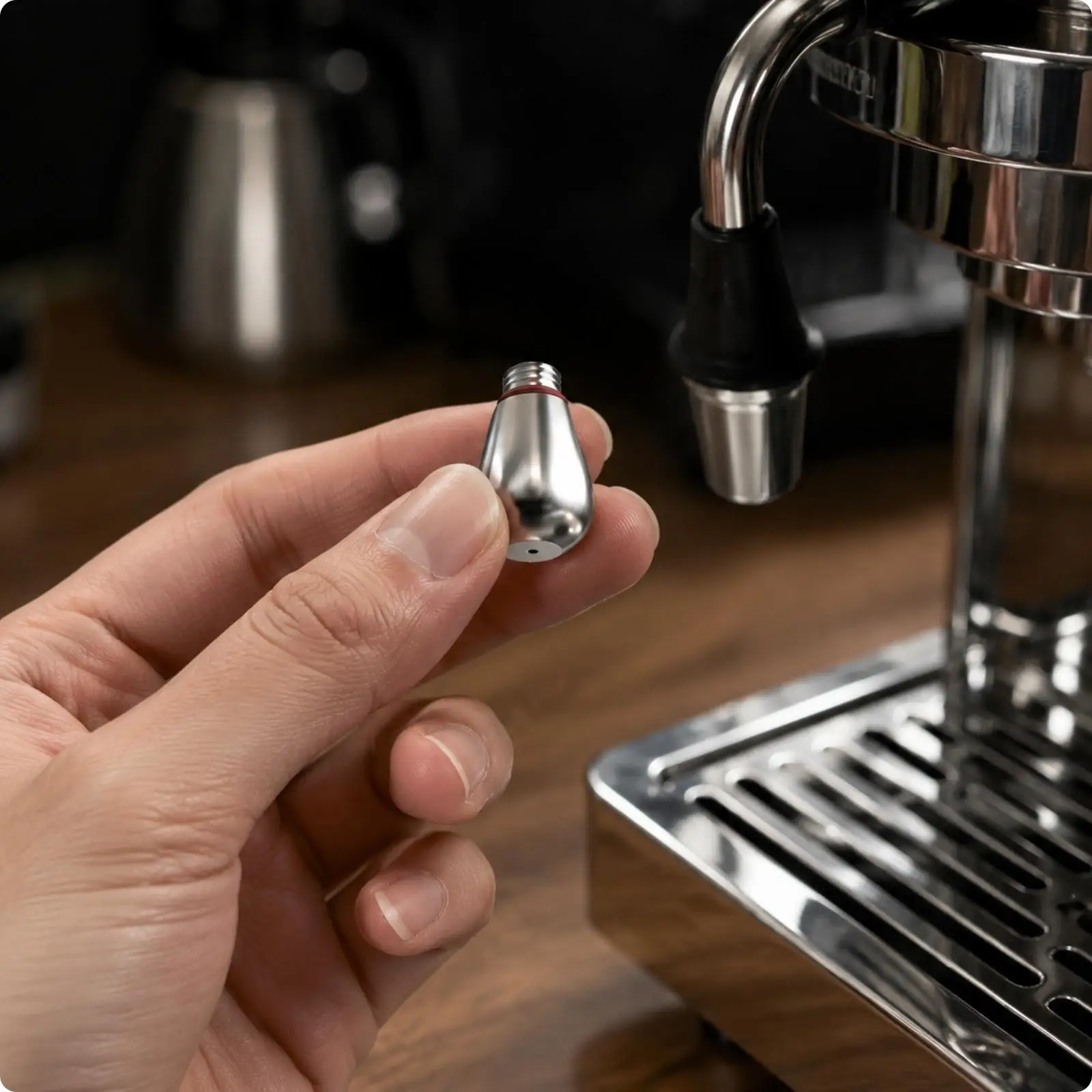 Espresso Machine Replacement Nozzle | Secure Threaded Connection, Compact steel build, Steam Nozzle Replacement, for Coffee