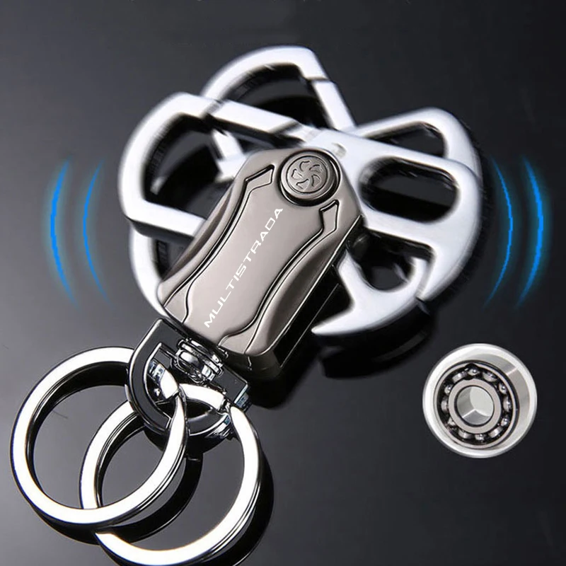 Motorcycle supplies Keychain Rings Key Chain Precious Metal For Ducati Multistrada