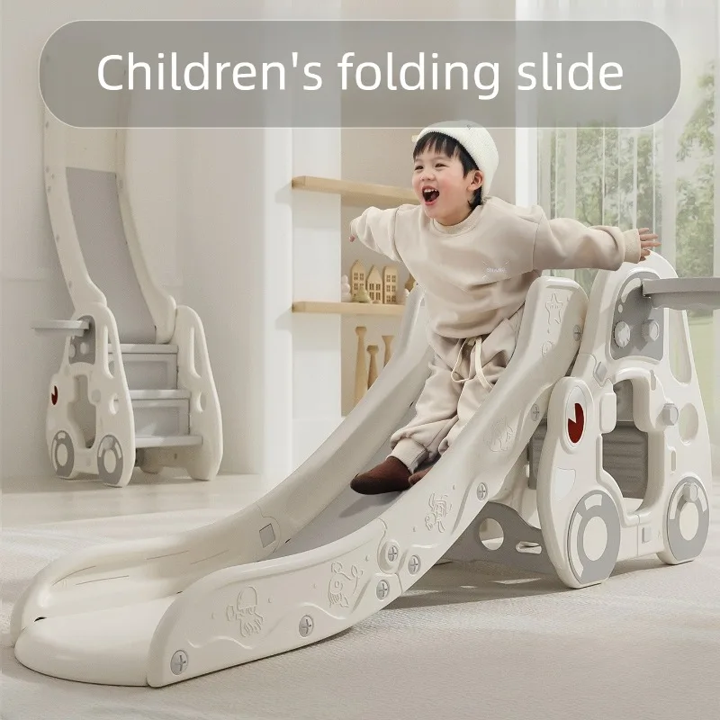 

Foldable Kids Slide Safe Stable Children Toy Slide Non-Slip Climbing Sturdy Structure Smooth Sliding Boys Girls Birthday Gift