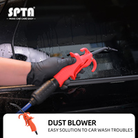 SPTA High Power Air Pressure Nozzle Blow Spray Gun with Anti-slip Rubber Coated Metal Handle for Car Detail Clean