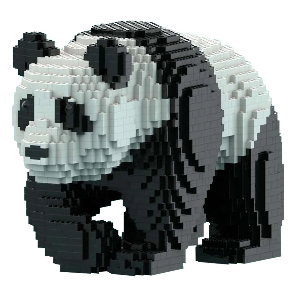 

MOC-146117 Walking Panda Statue Sculpture for Collection and Display 4102 Parts