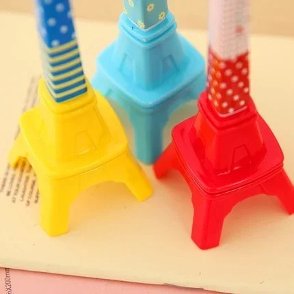 2PCS Creative Paris Eiffel Tower Ballpoint Pen Roller Ball Rollerball Ballpen School Prize Office Thing Stationery Store