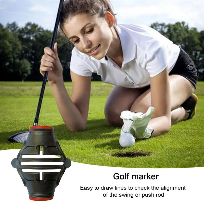 Golf Ball Marker High Precision Golf Ball Marker 360-Degree180-Degree Combined Birdie Liner Drawing Alignment Tool Kit For The