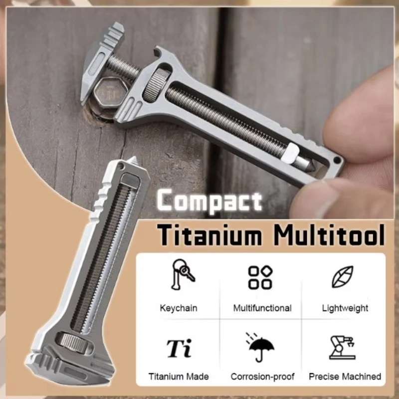 Image of Mini-Schraubenschlüssel, EDC-Multitool, Multitool im Taschenformat, geeignet für Camping im Freien, kann als Flaschenöffner und andere kleine Werkzeuge verwendet werden