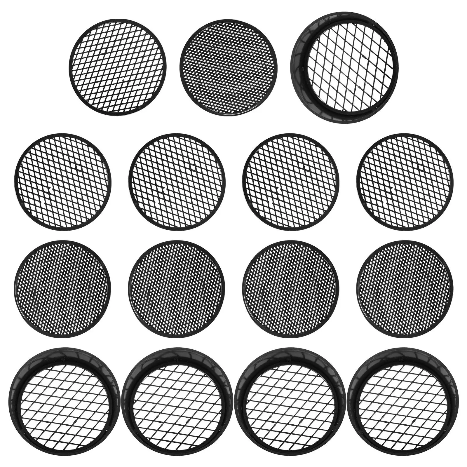 20pcs Soil Sieve Set Coarse Medium Fine Screens Gardening Sifting Sand Stone Riddle Compost Tool Lightweight Durable Plastic