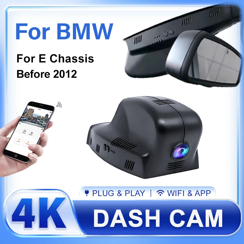 4K Wifi Dash Cam Car Dvr Camera For BMW 1 3 5 7 X1 X3 X5 M Series E60 E61 E65 E66 E70 E72 E83 E84 E88 E92 Plug and Play DashCam