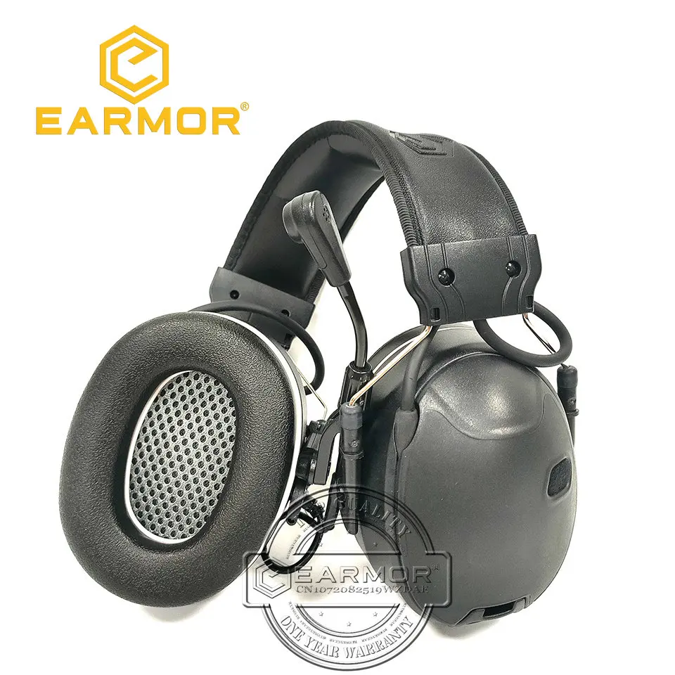 Imagem -02 - Earmor C51 sem Fio Bluetooth Captador de Voz e Redução de Ruído Fone de Ouvido Comunicações Táticas Tiro Earmuffs Nrr26