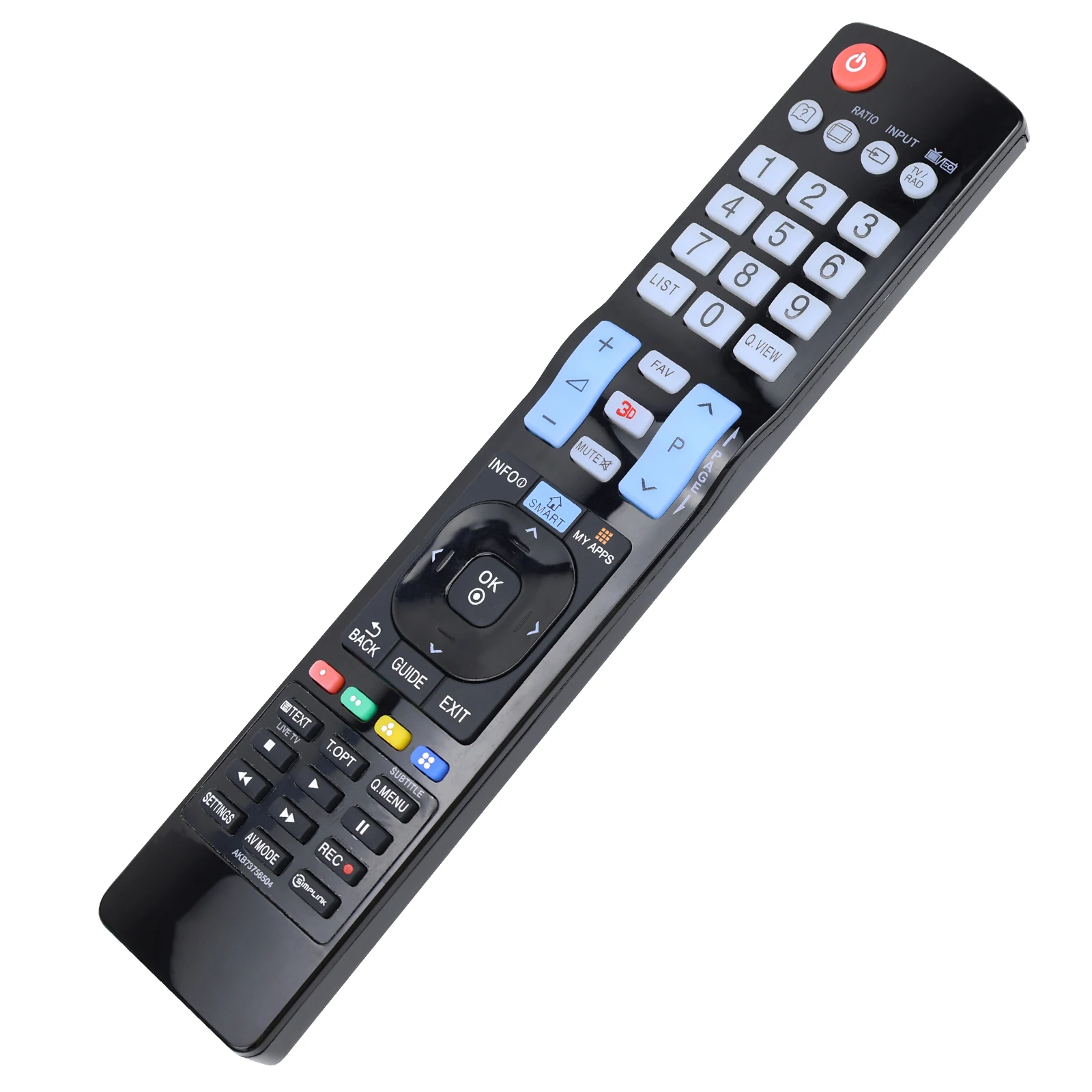 Universal Replacement Remote Control | Compatible with LG AKB73615303 | TV Projector HiFi Remote Control | 19LV2500, 22LK330, 2