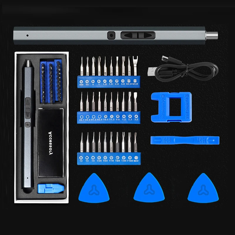 Power Tools Electric Cordless Drill Battery Screwdriver Set Magnetic Bits For Xiaomi iphone PC Repair Rechargeable Screwdriver