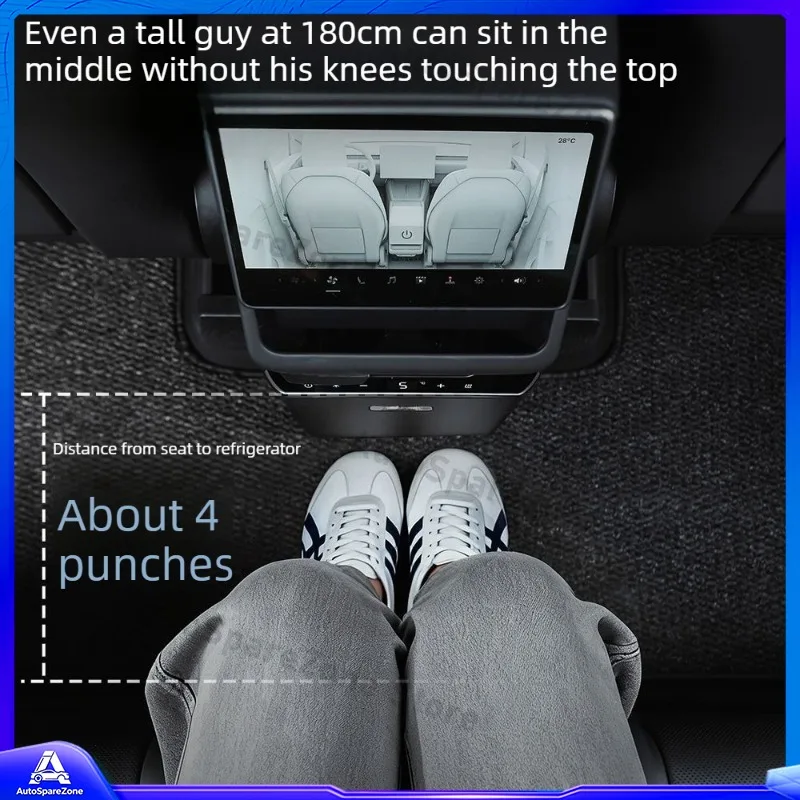 Applicable for Tesla Refreshed Model Y 12V Portable Mini Car Refrigerator Dual Cooling Heating Function Fridge Freezer 3.6L - Image 5