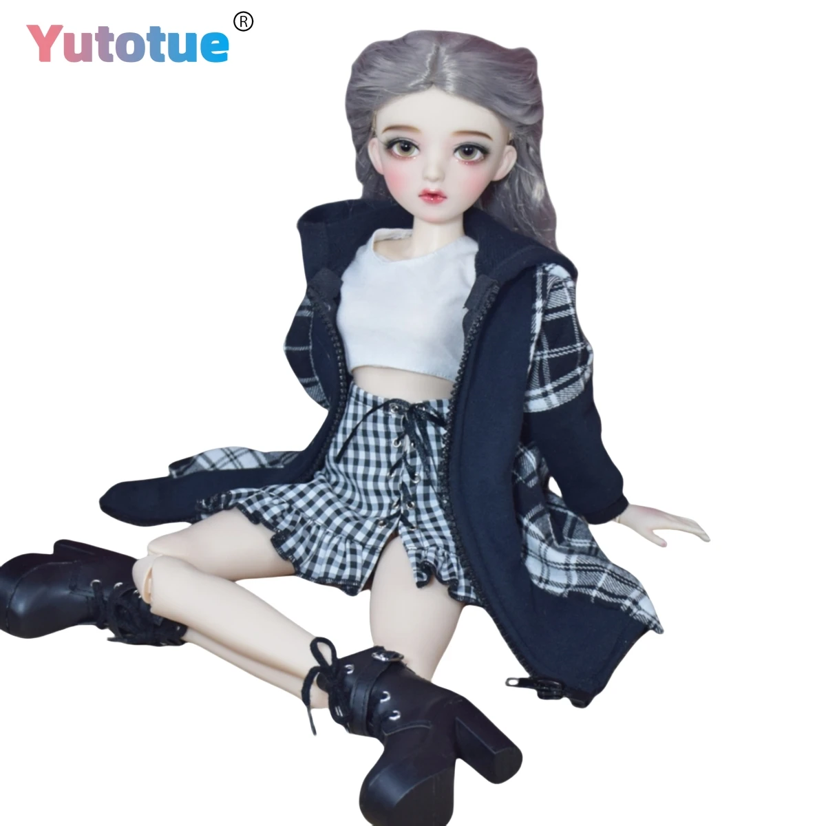 

YUTOTUE 24 inch Height Fashion Doll with Removable Wigs Clothes Shoes Set Large BJD Toy Lifelike