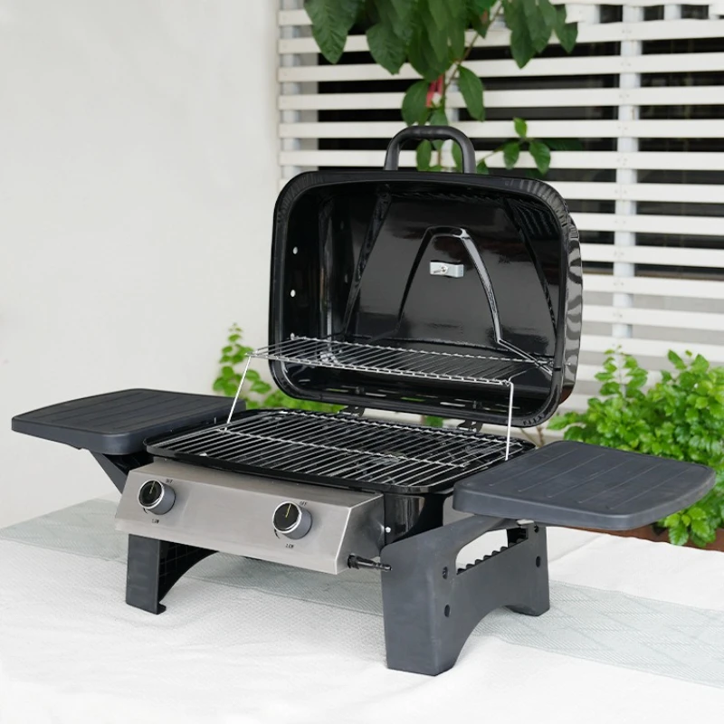 

Folding portable gas stove outdoor, barbecue grill