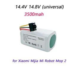 Rechargeable 18650 Li-ion Battery 14.4V 14.8V  2800mAh 3500mAh for Mijia Mi Robot  Mop 2 Lite Vacuum MJSTL