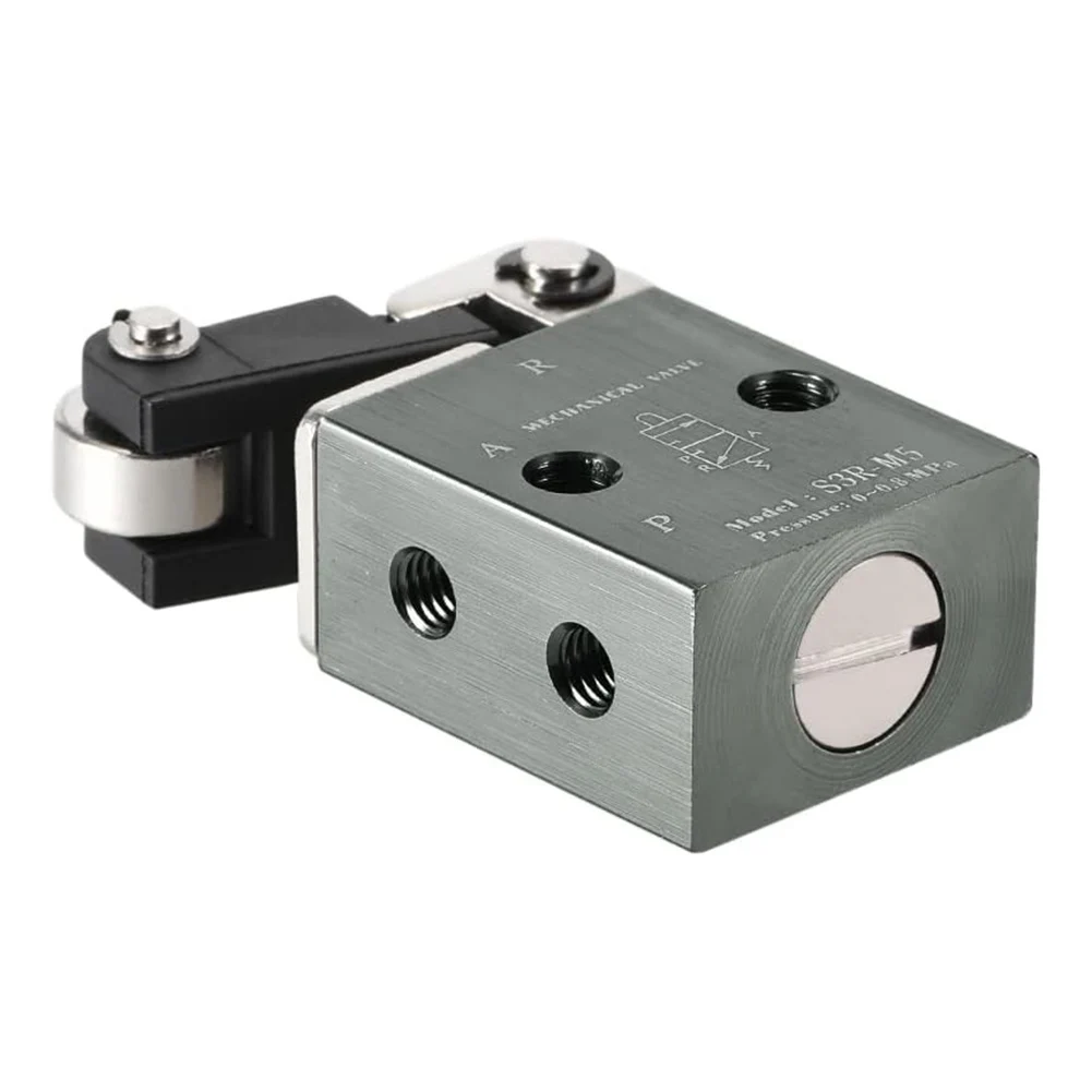 3-way Pneumatic Valve Pneumatic Mechanical Valve Air Output Control Automatic Equipment High Pressure Long Service Life