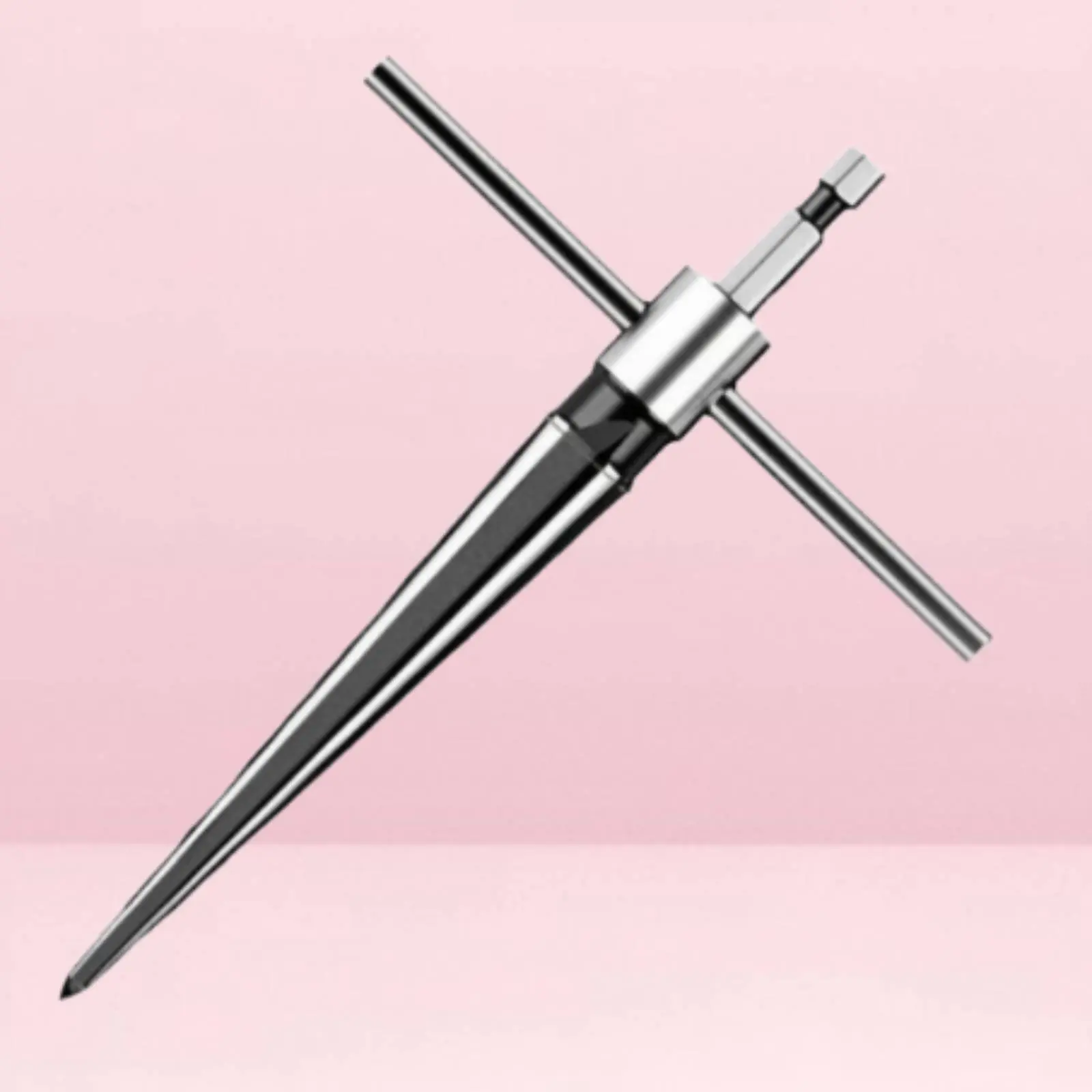 

T Handle Tapered Reamer Versatile Tapered Reamer Manual Hole Enlarger Hardened Cutting Edges Luthier Tool Rust Resistant