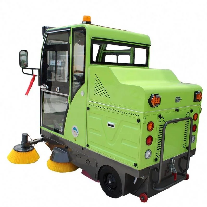 New Automatic Electric Tile Scrubber Industrial Ride On Floor Sweeper & Cleaner Machine For Street Road