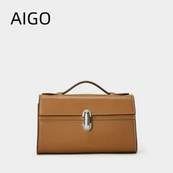 AIGO Luxury Designer Bag Top Handle Satchel Purse Bags for Women 2024 Brand Clutch Handbags Tote Bag сумка женская bolsos de muj