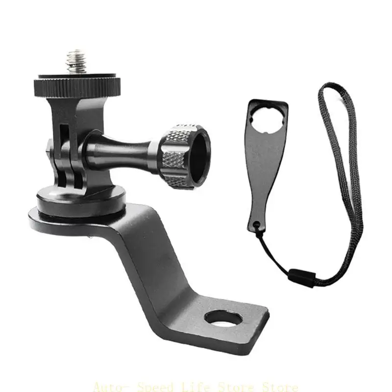 

02DA Motorcycle Rearview Mirror Screws Mount Extender Bracket Oil Holder Stands Support For DJI-Osmo Action SJCAM SJ4000